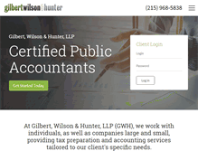 Tablet Screenshot of gwh-accounting.com